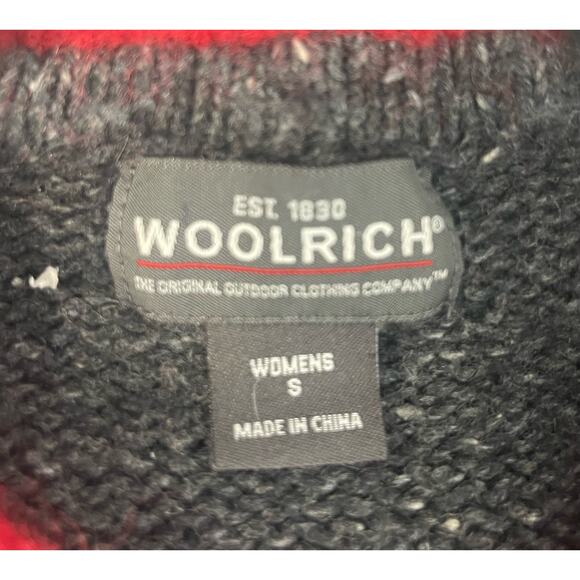 Woolrich Gray Cardinal VA Bird Embroidered Ramie Wool Women's Size Small R1 - Picture 5 of 9